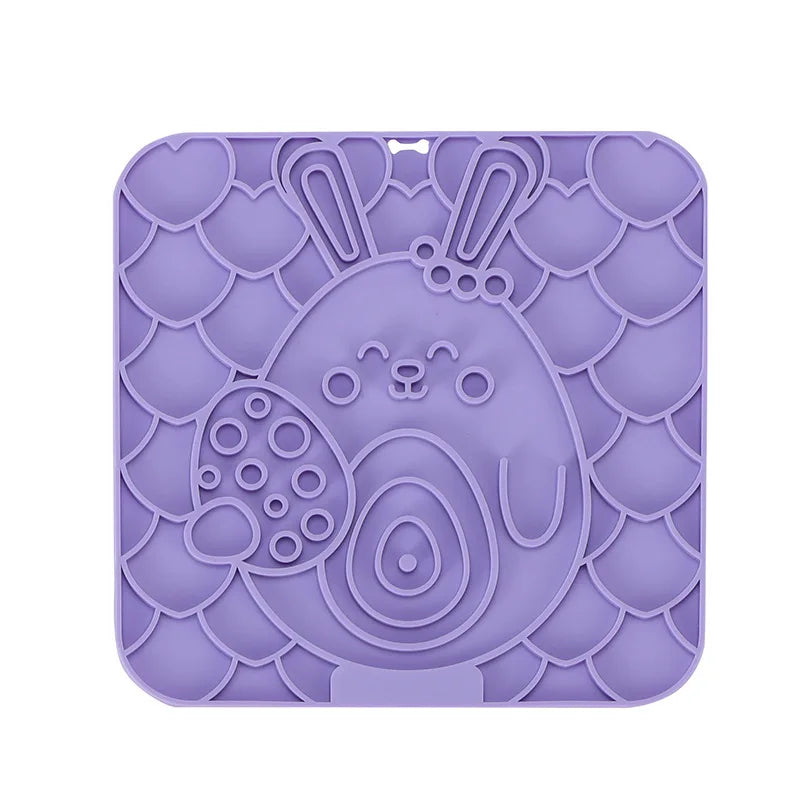 Tapis à Lécher en Silicone pour Chien – Apaisement & Alimentation Lente