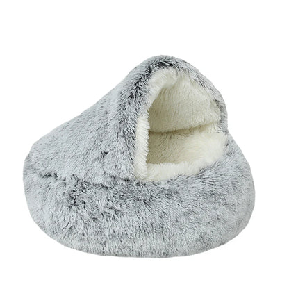 Lit Donut Moelleux Ultra Doux pour Chien & Chat – Confort Maximal, Effet Anti-Stress