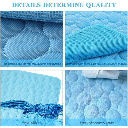 Tapis Rafraîchissant pour Chiens et Chats – Matelas Été Ultra Moelleux