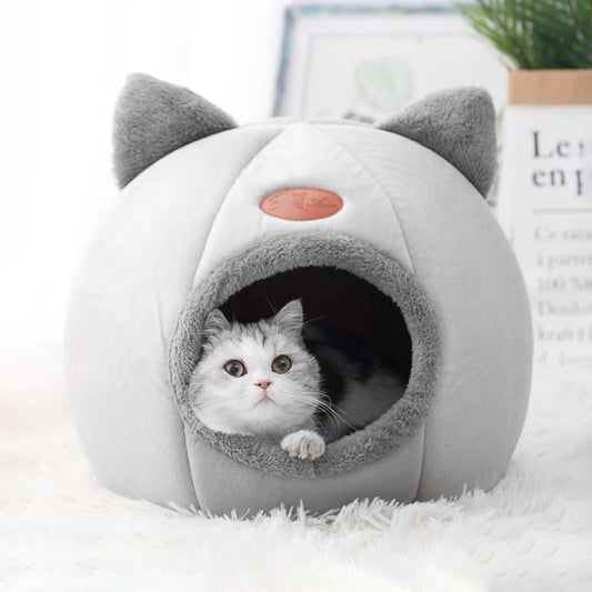 Maison Douillette pour Chat et Petit Chien – Nid Moelleux de Sommeil Profond
