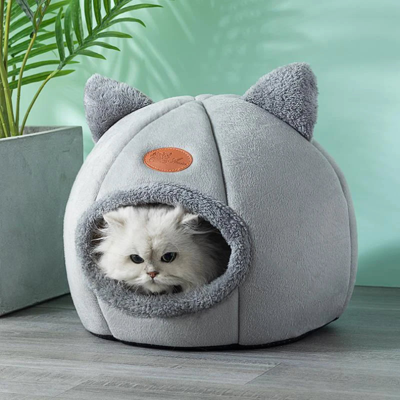 Maison Douillette pour Chat et Petit Chien – Nid Moelleux de Sommeil Profond