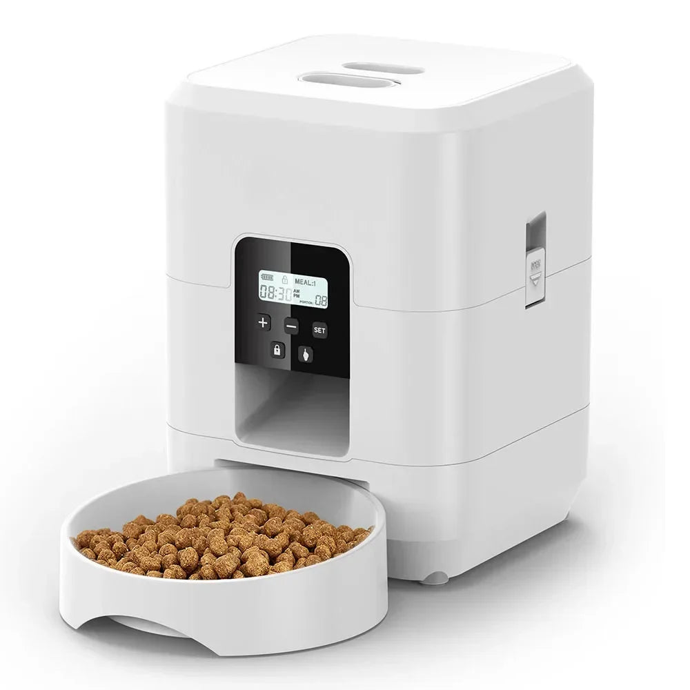 Distributeur Automatique de Croquettes 2L pour Chat et Chien – Programmable avec Affichage LCD