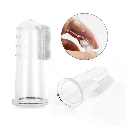 Brosse à Dents Doigt pour Chien et Chat – Silicone Souple, Anti-Tartre, Anti-Haleine, Nettoyage Facile