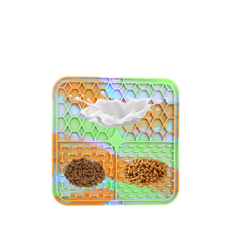 Tapis à Lécher en Silicone pour Chien – Apaisement & Alimentation Lente