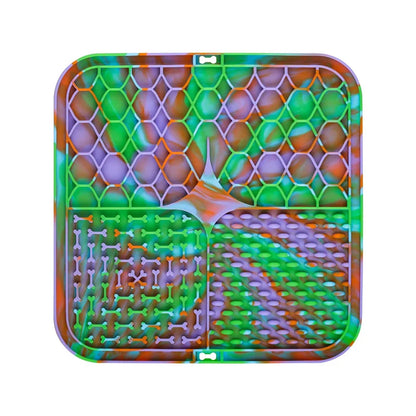 Tapis à Lécher en Silicone pour Chien – Apaisement & Alimentation Lente