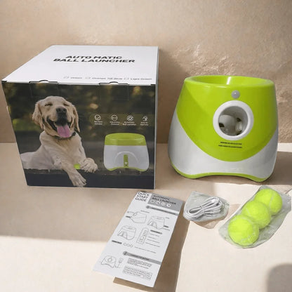 Lanceur de Balles Automatique pour Chien – Rechargeable, Interactif & Amusant