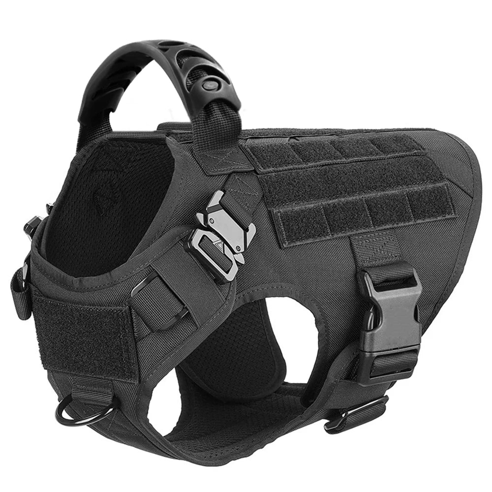 Harnais Tactique Renforcé pour Grand Chien – Ajustable, Résistant, Confort Max
