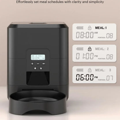 Distributeur Automatique de Croquettes 2L pour Chat et Chien – Programmable avec Affichage LCD
