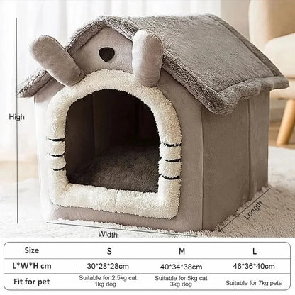 Maison Douillette pour Chien ou Chat - Tente Lavable Toutes Saisons