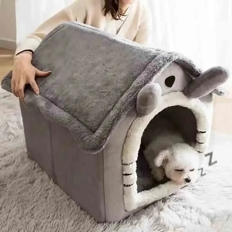 Maison Douillette pour Chien ou Chat - Tente Lavable Toutes Saisons