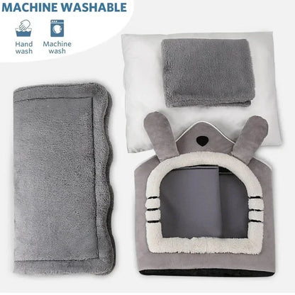Maison Douillette pour Chien ou Chat - Tente Lavable Toutes Saisons