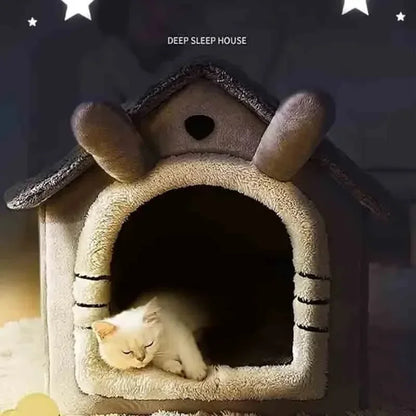 Maison Douillette pour Chien ou Chat - Tente Lavable Toutes Saisons