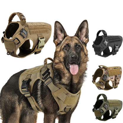 Harnais Tactique Renforcé pour Grand Chien – Ajustable, Résistant, Confort Max