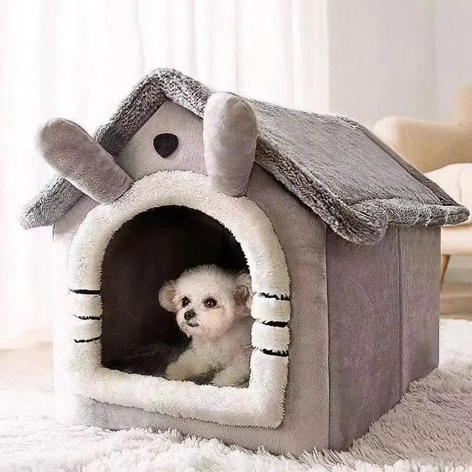 Maison Douillette pour Chien ou Chat - Tente Lavable Toutes Saisons