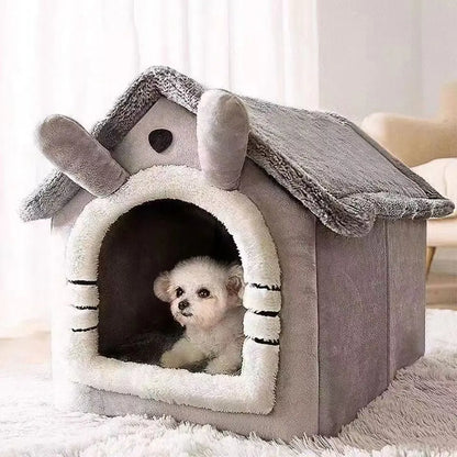 Maison Douillette pour Chien ou Chat - Tente Lavable Toutes Saisons