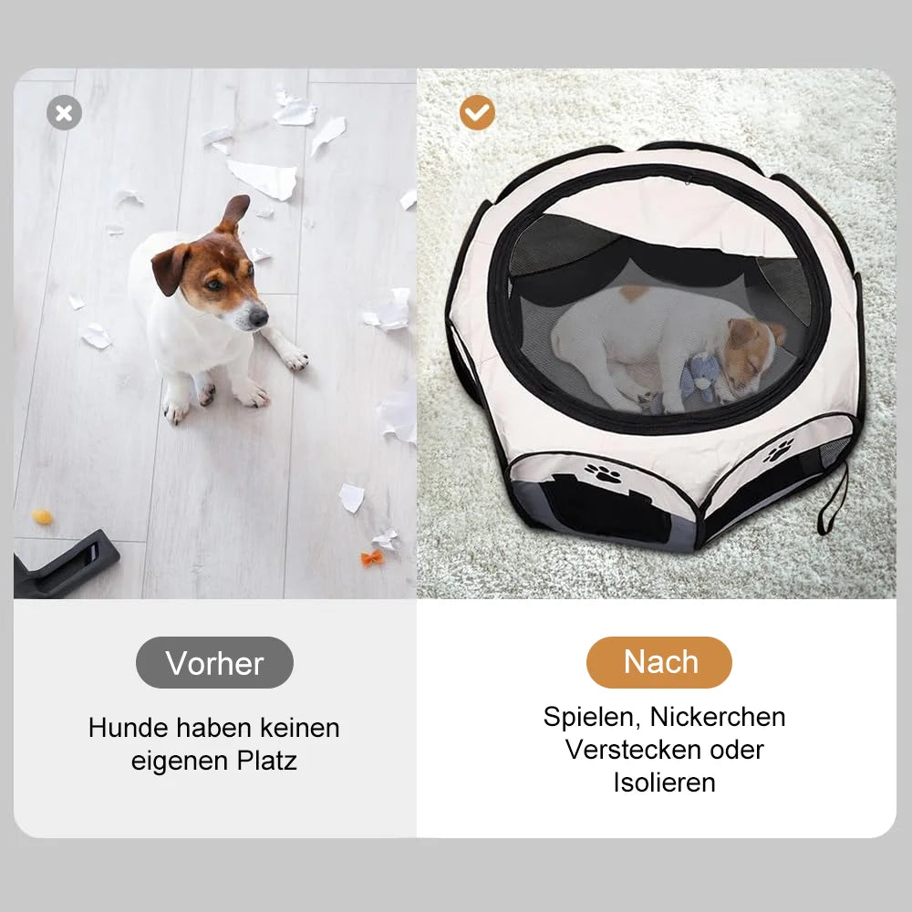 Tente Pliable Portable pour Chiens et Chats - Maison de Voyage Respirante et Confortable