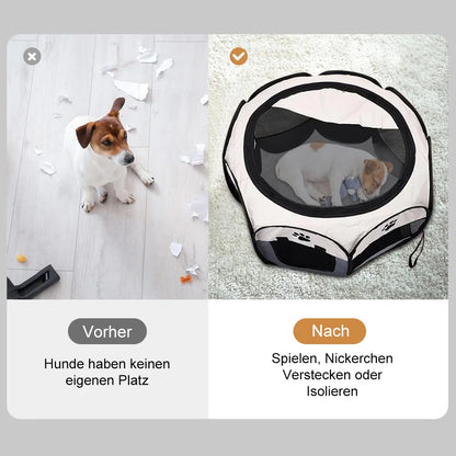 Tente Pliable Portable pour Chiens et Chats - Maison de Voyage Respirante et Confortable