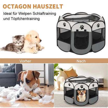 Tente Pliable Portable pour Chiens et Chats - Maison de Voyage Respirante et Confortable