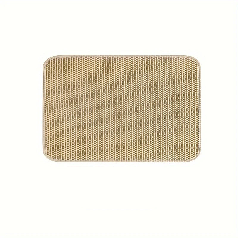 Tapis de Litière Chat Grand Format – Double Couche Nid d’Abeille Imperméable