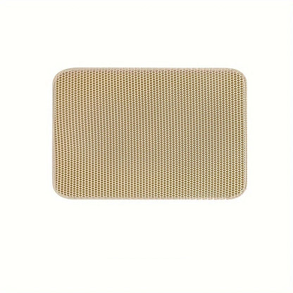 Tapis de Litière Chat Grand Format – Double Couche Nid d’Abeille Imperméable