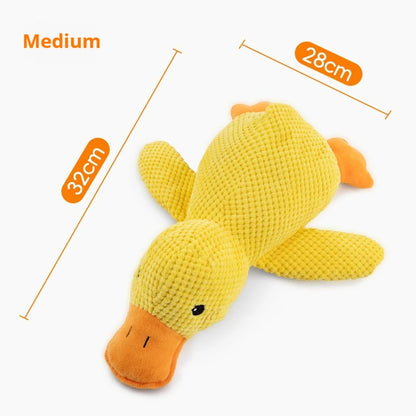 Jouet Chien Canard en Peluche – Anti-Stress, Résistant aux Morsures, Bruit de Couinement, Compagnon de Sommeil