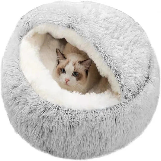 Lit Donut Moelleux Ultra Doux pour Chien & Chat – Confort Maximal, Effet Anti-Stress
