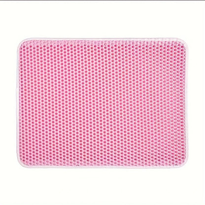 Tapis de Litière Chat Grand Format – Double Couche Nid d’Abeille Imperméable