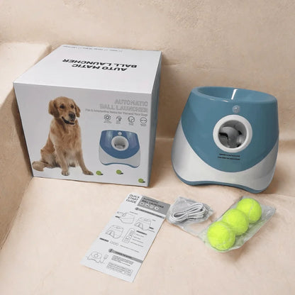 Lanceur de Balles Automatique pour Chien – Rechargeable, Interactif & Amusant
