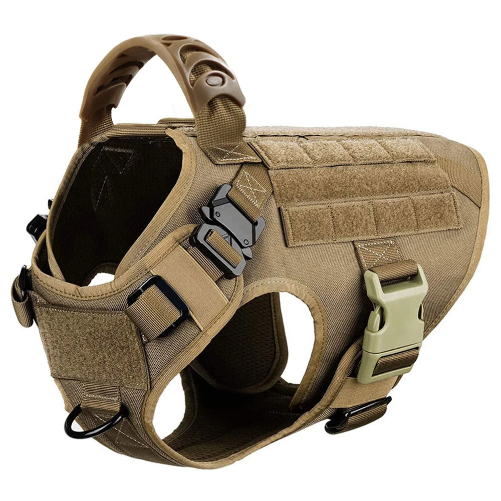 Harnais Tactique Renforcé pour Grand Chien – Ajustable, Résistant, Confort Max