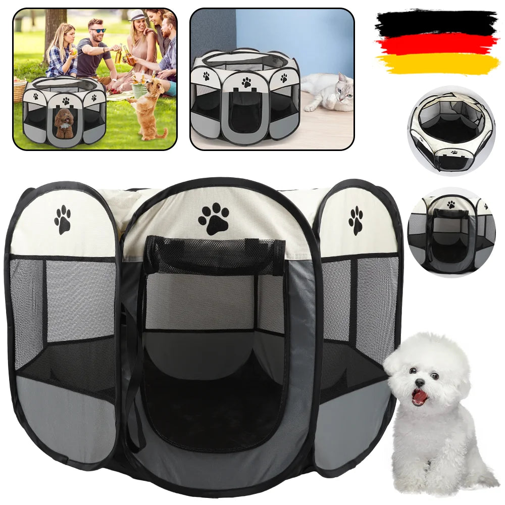Tente Pliable Portable pour Chiens et Chats - Maison de Voyage Respirante et Confortable
