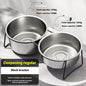 Gamelle Élevée Inox pour Grand Chien – Antiglouton, Solide & Facile à Nettoyer