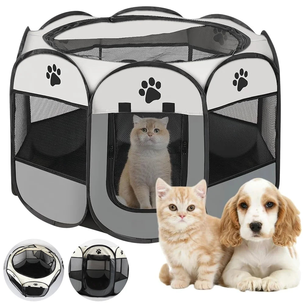 Tente Pliable Portable pour Chiens et Chats - Maison de Voyage Respirante et Confortable