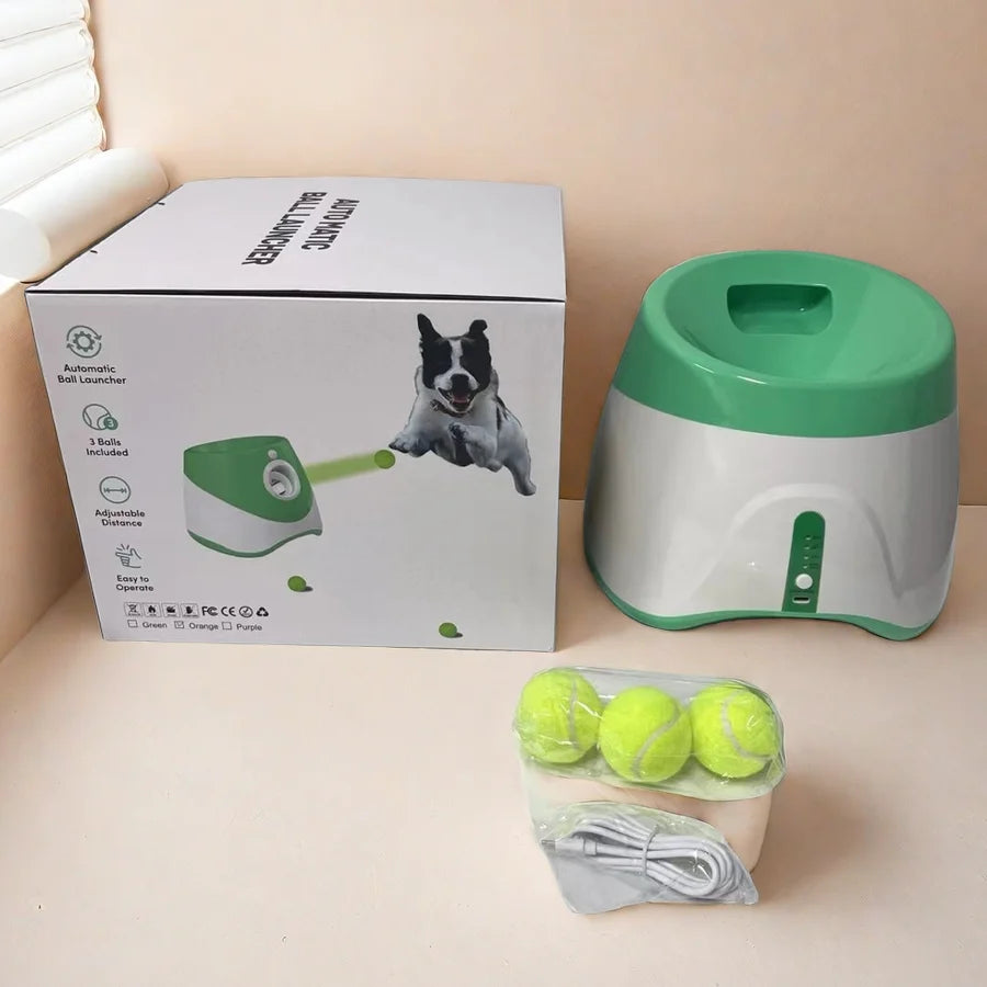 Lanceur de Balles Automatique pour Chien – Rechargeable, Interactif & Amusant
