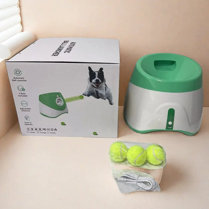Lanceur de Balles Automatique pour Chien – Rechargeable, Interactif & Amusant