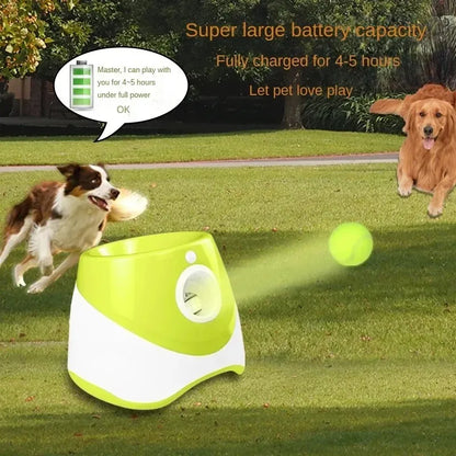 Lanceur de Balles Automatique pour Chien – Rechargeable, Interactif & Amusant