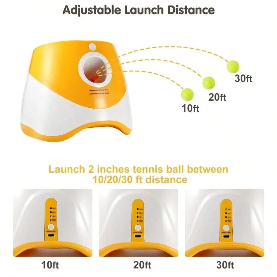 Lanceur de Balles Automatique pour Chien – Rechargeable, Interactif & Amusant