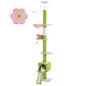 Arbre à Chat Ajustable 210-274 cm – 5 Niveaux avec Niche, Échelles et Griffoirs