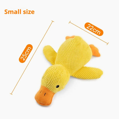Jouet Chien Canard en Peluche – Anti-Stress, Résistant aux Morsures, Bruit de Couinement, Compagnon de Sommeil