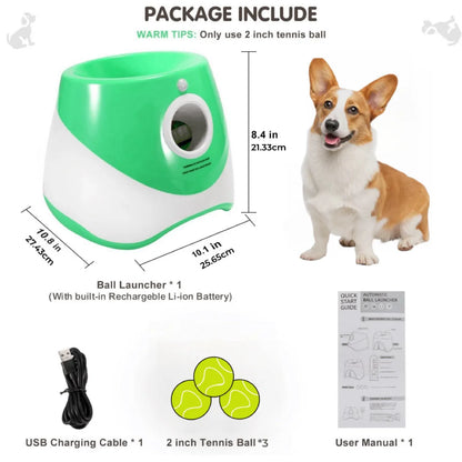 Lanceur de Balles Automatique pour Chien – Rechargeable, Interactif & Amusant