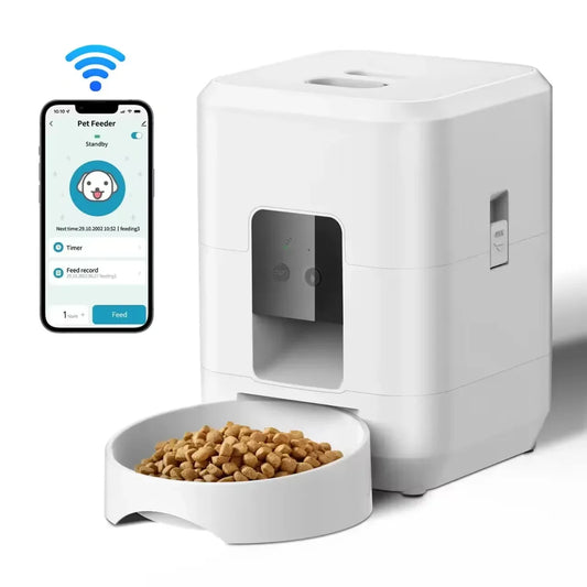 Distributeur Automatique de Croquettes 2L pour Chat et Chien – Programmable avec Affichage LCD