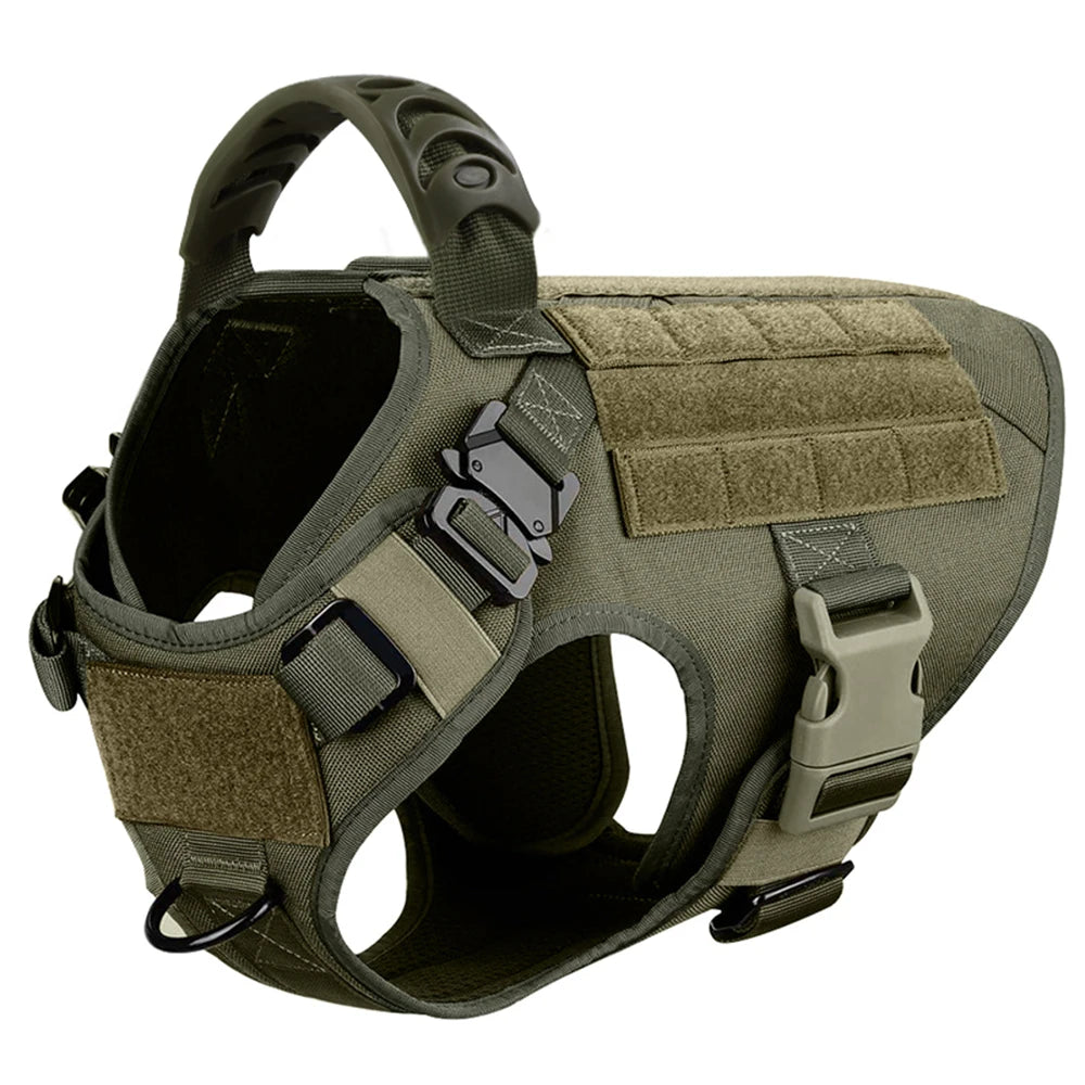 Harnais Tactique Renforcé pour Grand Chien – Ajustable, Résistant, Confort Max