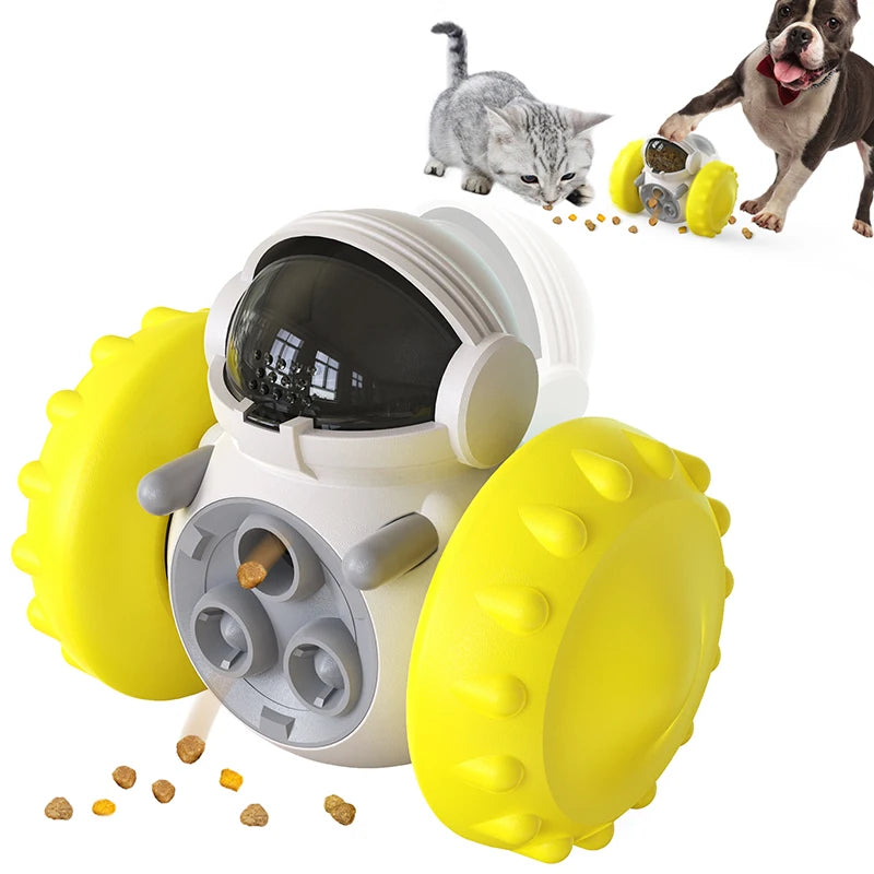 Jouet Distributeur de Friandises pour Chiens et Chats – Tumbler Interactif Anti-Gourmandise