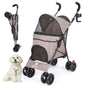 Poussette Légère pour Chien et Chat – Pliable & Respirante