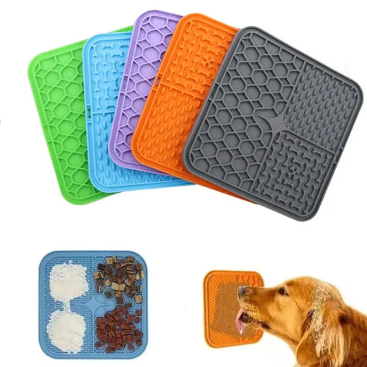 Tapis à Lécher en Silicone pour Chien – Apaisement & Alimentation Lente