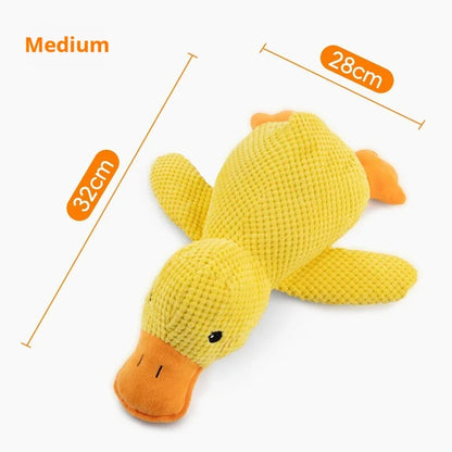 Jouet Chien Canard en Peluche – Anti-Stress, Résistant aux Morsures, Bruit de Couinement, Compagnon de Sommeil