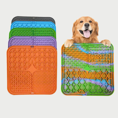 Tapis à Lécher en Silicone pour Chien – Apaisement & Alimentation Lente