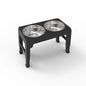 Gamelle Élevée Réglable pour Chien avec Double Bols Inox – Support Ajustable Chiens Petits à Grands