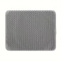 Tapis de Litière Chat Grand Format – Double Couche Nid d’Abeille Imperméable