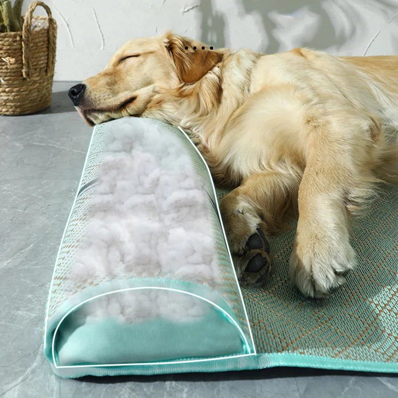 Tapis Rafraîchissant Respirant pour Chiens et Chats – Avec Oreiller