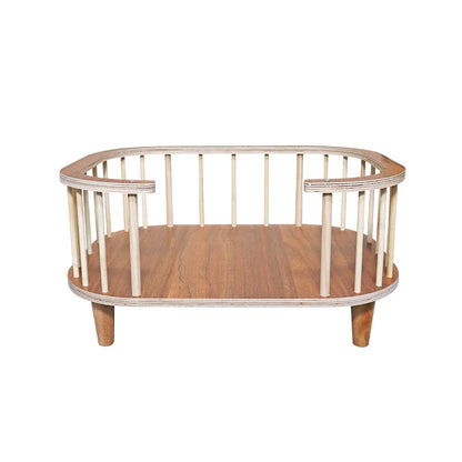 Lit Élevé en Bois pour Chien et Chat – Anti-humidité & Design Moderne